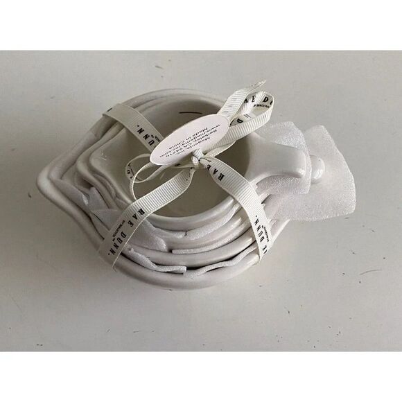 Rae Dunn White Tea Cup Measuring Cups With Cute Handle 4 Piece Set New with Tags - Picture 8 of 8